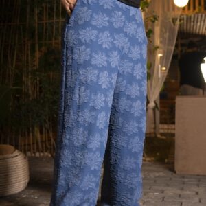 Anchor Jacquards Pants - Indigo Blue